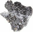 Sphalerite Crystal Cluster with Quartz Association - Bulgaria #41730-1